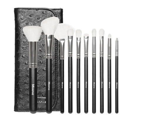 SET 692 - 10 PIECE DELUXE SET W/ OSTRICH SKIN SNAP CASE