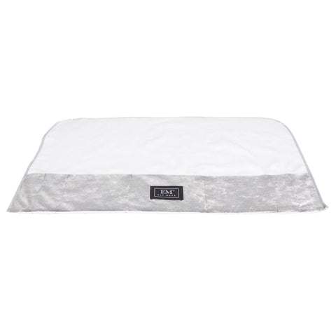 WHITE/SILVER-ELY MAYA VANITY MAT
